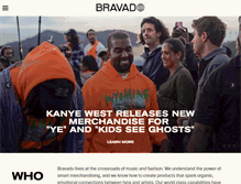 Tablet Screenshot of bravado.com